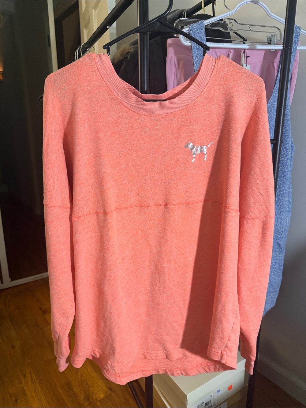 Coral Women's Pullover Sweater PINK Victoria secret